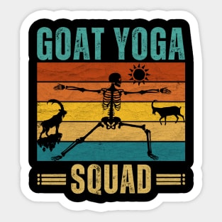 Goat Yoga Squad Sticker